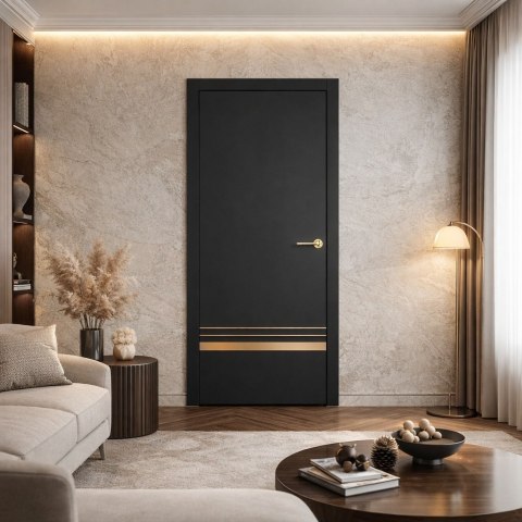 Drzwi Wewnętrzne Intarsja LUX 418 Erkado Pełne