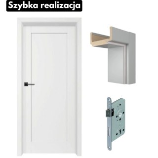 Drzwi wewnętrzne Erkado Pera 2 Ramowe Śnieżnobiały Ościeżnica Szybka realizacja