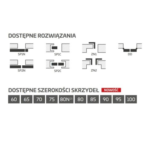 Drzwi Wewnętrzne Lakierowane UV AMARYLIS Erkado