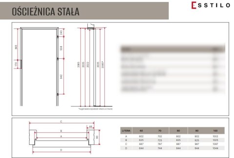 Drzwi Wewnętrzne Lento Ramowe Białe | NA MAGAZYNIE z ościeżnicą opcja Economy+