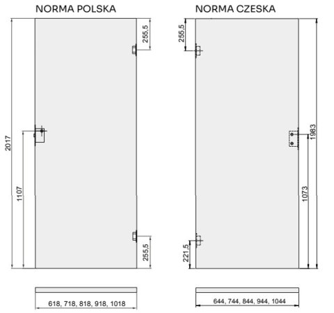 Drzwi Wewnętrzne Vento Voster Przylgowe / Bezprzylgowe Kolory