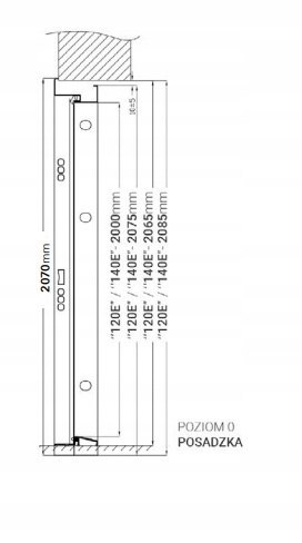 Drzwi Zewnętrzne Dwuskrzydłowe Antracyt 140 cm