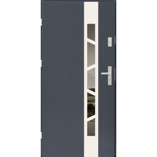 Drzwi zewnętrzne Arkus 68mm Antracyt Inox