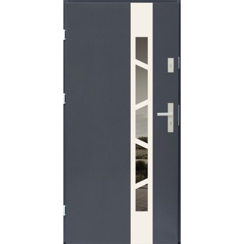 Drzwi zewnętrzne Arkus 68mm Antracyt Inox
