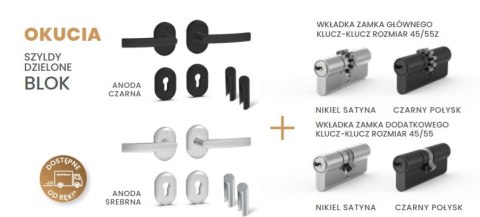 Drzwi Zewnętrzne GERDA TEMPO Hanover 5 INOX 75mm SELECT Antracyt LUSTRO Szybka Realizacja