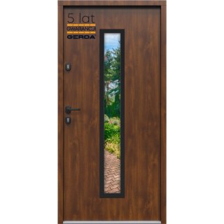 Drzwi Zewnętrzne GERDA TEMPO Hanover 5b 75mm SELECT Dąb Szlechatny LUSTRO Szybka Realizacja