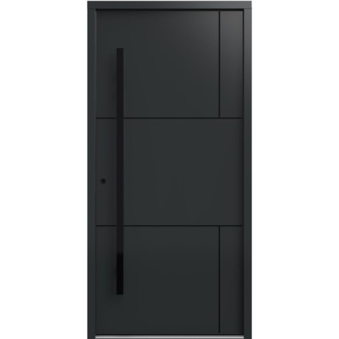 Drzwi Zewnętrzne Gerda Premium Sion B Antywłamaniowe RC2 Komplet Ościeżnica Zamki Klamki