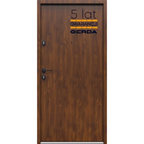 Drzwi Zewnętrzne GERDA TEMPO Płaskie 75mm SELECT Dąb Szlachetny Szybka Realizacja