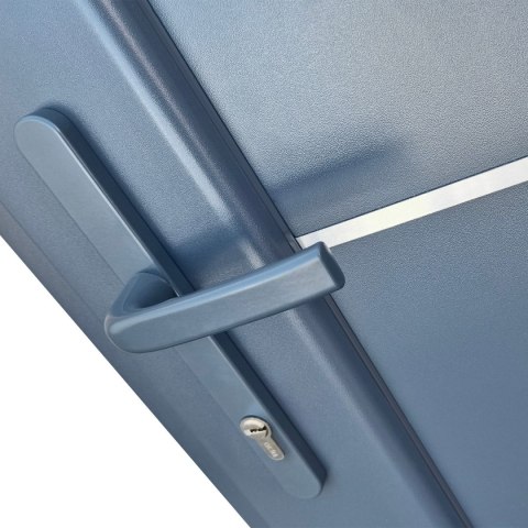 Drzwi Zewnętrzne PCV Pełne Panel 1000X2050 Techniczne Antracyt