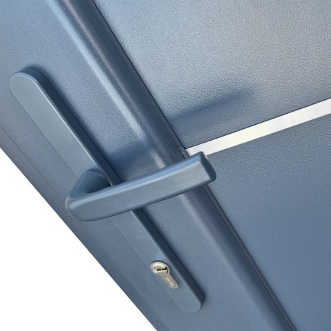Drzwi Zewnętrzne Wejściowe PCV Pełne Antracyt INOX 100X210
