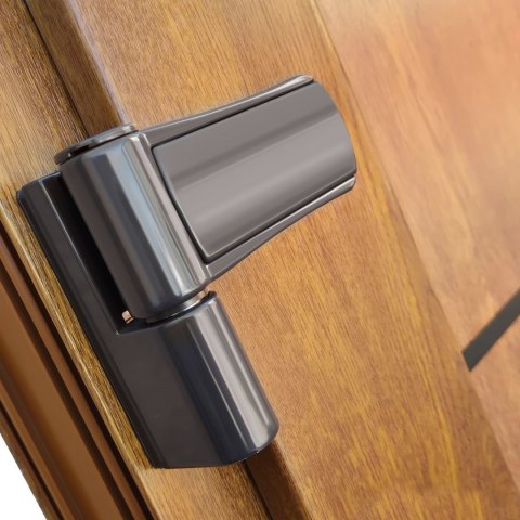 Drzwi Zewnętrzne Wejściowe Złoty Dąb Szyba PCV ORION 100X210