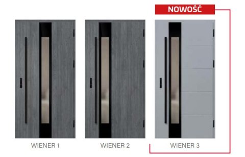 Drzwi zewnętrzne Wiener Thermo Erkado Ud=0,67-0,99 Warianty Pasywne