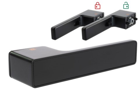 Klamka INTRA SMART Lock rozeta prostokątna czarny BLITZ Premium