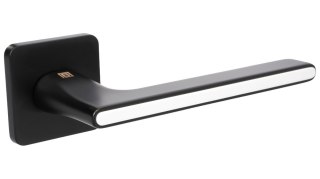 Klamka SALVIRO SLIM rozeta kwadrat czarny/biały BLITZ Premium