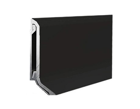 Listwa przypodłogowa aluminiowa czarna RAL 9005 1 sztuka