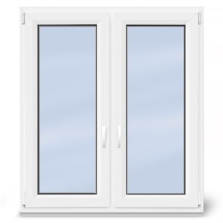 Okno PCV Plastikowe Dwuskrzydłowe 2 Szybowe Białe Od Ręki 1165 x 1435 mm Typowe