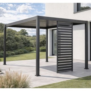 Panel Żaluzjowy H Mirador 123 cm - Panel Poziomy Do Pergoli 111 4 m Premium i Deluxe antracyt