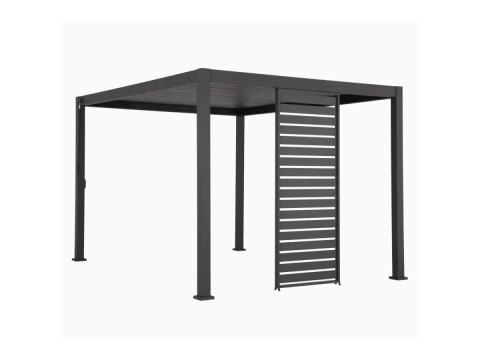 Panel Żaluzjowy H Mirador 123 cm - Panel Poziomy Do Pergoli 111 4 m Premium i Deluxe antracyt