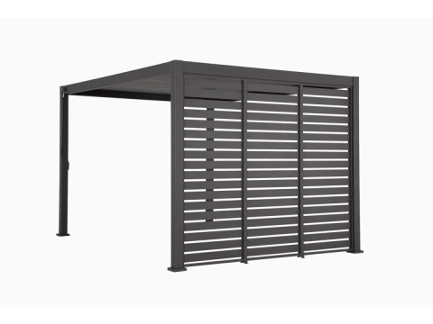 Panel Żaluzjowy H Mirador 123 cm - Panel Poziomy Do Pergoli 111 4 m Premium i Deluxe antracyt