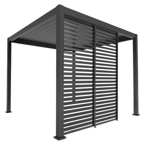 Panel Żaluzjowy Stały 113 cm - Pergola tarasowa MIRADOR Deluxe i Premium 111 - Antracyt