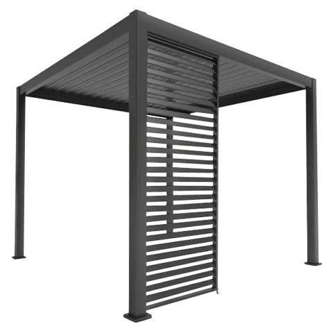 Panel Żaluzjowy Stały 123 cm - Pergola tarasowa MIRADOR Deluxe i Premium 111 - Antracyt
