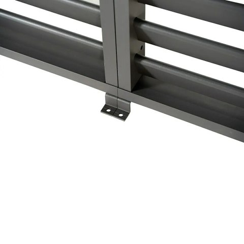 Panel Żaluzjowy Stały 123 cm - Pergola tarasowa MIRADOR Deluxe i Premium 111 - Antracyt